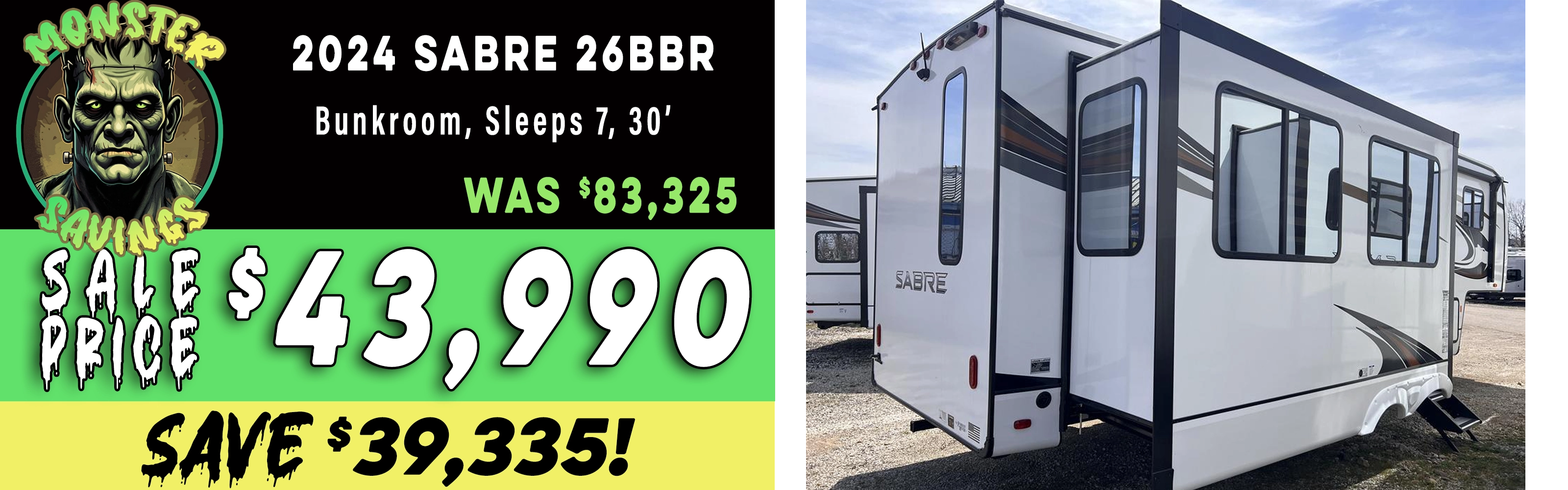 Sabre 26BBR 5th Wheel